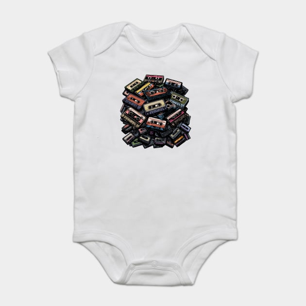 Retro Mixtapes Baby Bodysuit by GoshWow®